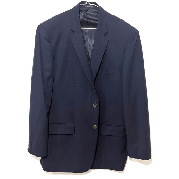 John Varvatos Star USA 100% Wool Explorer Blazer - Navy 46R